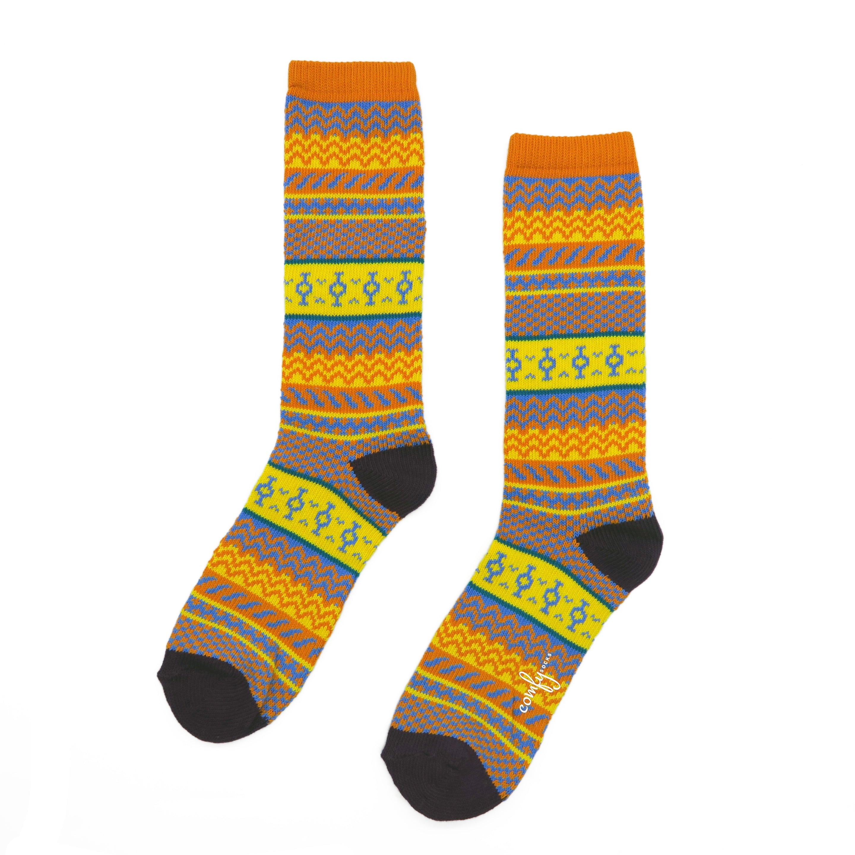 Naranja Tribal Socks Comfysocks