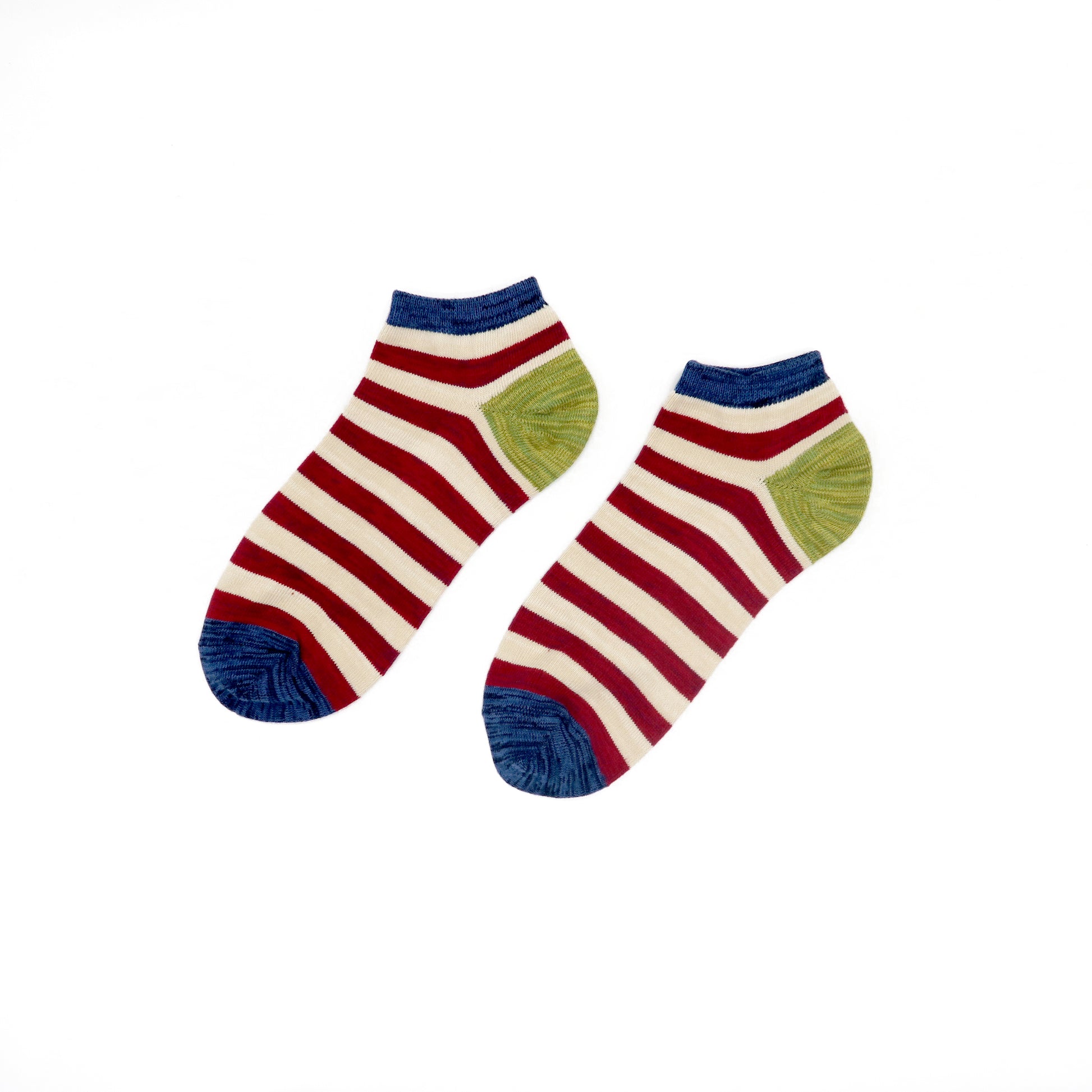 Stripe low socks - Red - Comfysocks