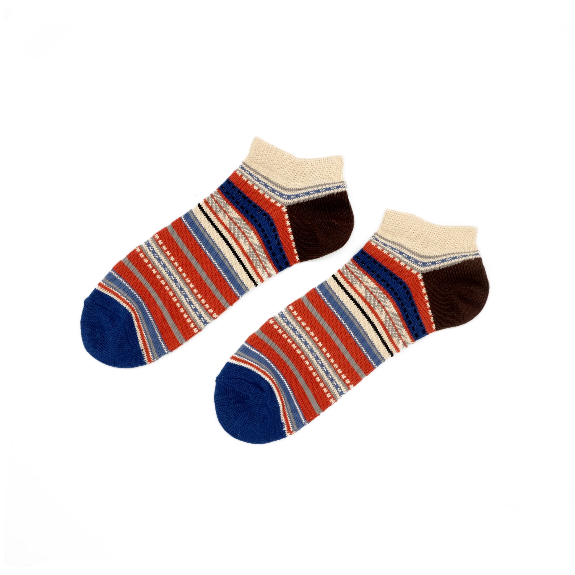 Tribal Stripe Low Socks - Orange - Comfysocks