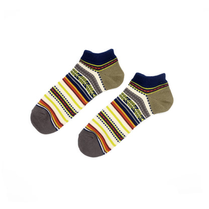 tribal stripe green sock
